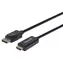 Manhattan DisplayPort - HDMI czarny / Kabel / 1 m / 1080p / 60 Hz
