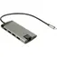 Inter-tech Argus GDC-802 szary / Stacja dokująca / USB-C / 1x HDMI / 3x USB 3.2 Gen 1 / LAN / czytnik kart