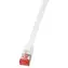 LogiLink CAT6A biały / Kabel krosowy / U/FTP / konstrukcja płaska / 0,5 m