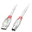 Lindy 41754 przezroczysty / kabel USB / USB-A - USB-B / 3 m / USB 2.0