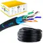 Extralink CAT5E FTP V2 czarny / Kabel sieciowy / F/UTP / zewnętrzny / 305 m