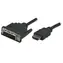 Kabel HDMI-DVI-D Manhattan 1 m czarny / Kabel wideo / pozłacane złącza / ekranowany