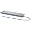 Stacja dokująca Manhattan 12 w 1 srebrna / Stacja dokująca / USB-C / 2x HDMI 4K / DisplayPort / PD 100 W
