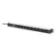 Digitus DN-95438 PDU 19" 9 gniazd czarna/aluminium / Listwa zasilająca / 1U / 3600W / kabel 2m
