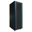 Szafa rack Extralink 37U czarna / Szafa rack / 19" / 600×800 mm / drzwi szklane / nośność 600 kg
