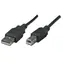 Manhattan USB 2.0 AB czarny / Kabel / 0,5 m / 480 Mbit/s