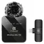 Puluz PU647B czarny / Mikrofon krawatowy / bezprzewodowy / zestaw 2 szt. / Lightning / 2,4 GHz