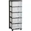 Półka transparentna Curver 5x20 l / Organizer / pojemniki do przechowywania