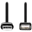 Przedłużacz USB-A Nedis czarny / Przedłużacz / USB 2.0 / USB-A - USB-A / złącza niklowane / 1 m
