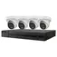 HiLook Kit Turret 6Mpx / System kamer / 1x NVR-108MH-C/8P / 4X IPC-T260HA-LUF / 2TB / SMART oświetlenie hybrydowe / PoE