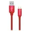 Colorway czerwony / Kabel do transmisji danych / USB-A - Micro USB / 2.1 A / 1 m