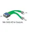Kabel Broadcom 2x SFF-8643 - 2x OCuLink SFF-8612 / kabel SAS / 1 m / do TriMode 94xx NVMe