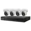 HiLook Kit Turret 2TB / Zestaw kamer / SMART oświetlenie hybrydowe / 1x NVR-108MH-C/8P / 4X IPC-T280HA-LUF 8Mpix