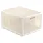 Curver Kaya M kremowy / Kosz do przechowywania z pokrywką / 20 l / 37,6 x 30 x 20,7 cm