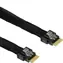 Inter-tech MiniSAS SFF-8654-4i czarny 0,7 m / Kabel / SlimSAS SFF-8654 4i / PCIe 4.0, SAS 3, SATA, 24 Gb/s