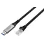 Digitus AK-300600-100-S czarny / Kabel adapterowy / USB-A - RJ-45 / Gigabit Ethernet / 10 m