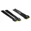 Kabel Inter-tech SFF-8654 8i - 2x SFF-8654 4i czarny / Kabel danych / PCIe 4.0 / 24 Gb/s / 0,7 m