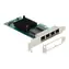 DeLock PCI Express x1 / Karta sieciowa / 4X Gigabit LAN RJ45 / Intel i350