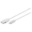 Goobay USB-A - Lightning biały / Kabel / 1 m / Certyfikat MFi