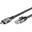 Goobay USB-C - RJ-45 czarno-srebrny / Adapter / Kat.6 / FTP / 1 Gbit/s / 1,5 m
