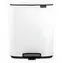 Kosz na śmieci BRABANTIA Bo z pedałem, biały / 12 l / 29,2 x 26,3 x 36,9 cm