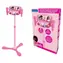 Stojak Lexibook Barbie z 2 mikrofonami / Stojak na mikrofon / Bluetooth / Podświetlenie LED / Regulowana wysokość 60-95 cm