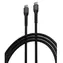 Kabel Devia Gracious Woven USB-C - USB-C czarny / Kabel / Pleciony / 1,5 m