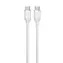 Devia Jelly Series biały / Kabel ładujący / USB-C - USB-C / 1,2 m / silikon