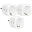 Alecto SMART-PLUG20 biały 3 szt. / Inteligentne gniazdko / Wi-Fi / Monitor zużycia / 3680W / 16A