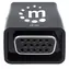 Mikrokonwerter Manhattan HDMI - VGA z zasilaniem USB czarny / Redukcja / Full HD 1920×1080 / audio 3,5 mm