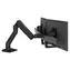 Ramię biurkowe Ergotron HX na dwa monitory, czarne / Ramię biurkowe na 2 monitory / Do 32" / Regulowana wysokość do 292 mm