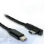 Kabel USB-C Inter-tech 90° 1 m czarny / Kabel USB-C (M) - USB-C (M) / PD 60 W