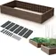 Prosperplast Podstawa Woody rustykalna cegła / Podwyższona grządka / 149,2 x 75,6 cm / wys. 25 cm / plastik