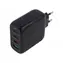 Goobay GaN 68W czarny / Ładowarka sieciowa / 3x USB-C + 1x USB-A / USB-C PD / Szybkie ładowanie