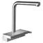 Hansgrohe Aquno Select chrom / Bateria zlewozmywakowa / wyciągana wylewka / przepływ SatinFlow / przycisk Select / DN15