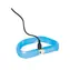 TRIXIE obroża USB, świecąca, płaska, niebieska / Rozmiar ML / 50 cm / 30 mm