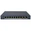 HIKVISION DS-3E1510P-EI/M(B) / Switch / 8x Gigabit PoE / 2x Gigabit Uplink / Super PoE 80 W / zasięg 300 m