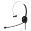 Słuchawki Manhattan Mono USB nauszne czarne / Zestaw słuchawkowy / Mono / USB-A / Kabel 1,5 m