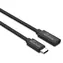 MediaRange USB-C (M) - USB-C (F) czarny / Przewód przedłużający / PD 60 W / USB 3.2 Gen 1 / 5 Gbit/s / 2 m