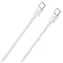 Kabel ładujący RealPower USB-C do USB-C biały / Kabel do ładowania i transmisji danych / 1 m / 3 A / USB 2.0