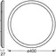 OSRAM Orbis Ultra Slim ClickDim 400 czarny / lampa LED