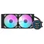 darkFlash DN-D240 czarny / Chłodnica procesora AiO / 240 mm / Wyświetlacz LCD / 2× 120 mm ARGB / Intel + AMD
