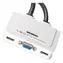 EFB EB977 biały / przełącznik KVM / 2 porty / VGA / USB / audio / kable 2x 0,9 m