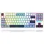 Redragon K728 Leopard L biała / Klawiatura gamingowa bezprzewodowa / mechaniczna / podświetlana / BT / USB
