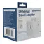 Gembird TPA-1A2C20-01-W biały / Adapter podróżny / Uniwersalny / 20 W