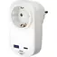 Brennenstuhl 1508210010 biały / Adapter gniazdowy / USB-A 18W / USB-C PD 20W / blokada rodzicielska