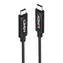 Lindy USB-C - USB-C czarny / kabel USB / USB 3.2 Gen 2 / 10 Gbit/s / 3 m / PD 60W