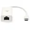 Nedis CCGB64950WT02 biały / Karta sieciowa / USB-C / RJ45 / USB 3.2 Gen 1 / 1000 Mbps / 0,20 m