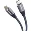 Cable USB-C czarny / Kabel / 240 W / 480 Mb/s / oplot bawełniany / 1,5 m