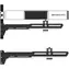Uchwyt GPU 1stCool czarny / Uchwyt na kartę graficzną / metalowy / regulowany / 280×52 mm